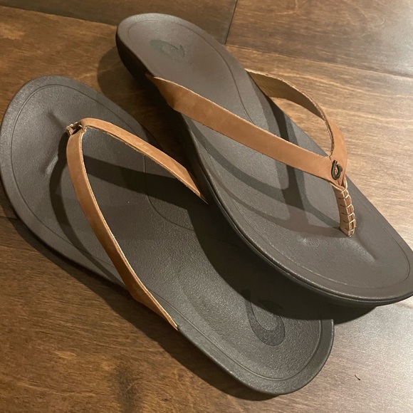 Olukai - Ho'opio Leather Flipflops NWOT - Picture 12 of 13